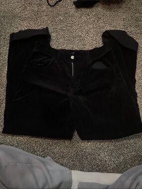 Brandy Melville Black Corduroy Waistband Pants
